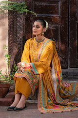 Kurta Set in Yellow by Lakhany
