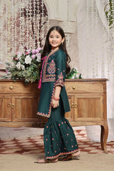 Gharara in Green by Fresh Birds - EFP5823