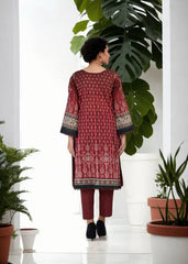 Kurta Set in Maroon by Noorma Kaamal - MQZ6084