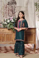 Gharara in Green by Fresh Birds - EFP5823