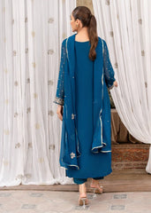Kurta Set in Royal blue by Agha Jaan - MFL4030