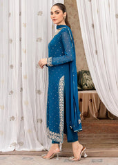 Kurta Set in Royal blue by Agha Jaan - MFL4030