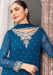 Kurta Set in Royal blue by Agha Jaan - MFL4030