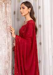 Kurta Set in Maroon by Agha Jaan - HUK9335