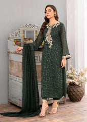 Kurta Set in Dark green by Agha Jaan - TGT7996