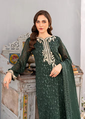 Kurta Set in Dark green by Agha Jaan - TGT7996