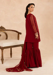 Gharara in Maroon by Agha Jaan - HAB3045