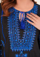 Kurta Set in Black by Damask Clothing Studio - RVD8929