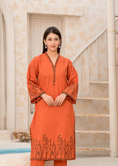 Kurta Set in Rust orange by Yolo Pret - LQR8635