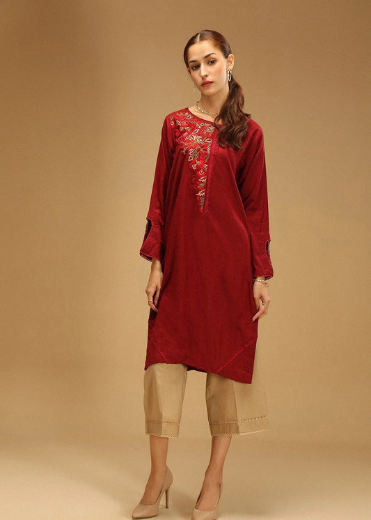 Kurti in Maroon by Aster Kids - RFF5892