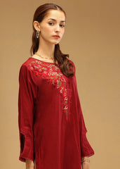 Kurti in Maroon by Aster Kids - RFF5892
