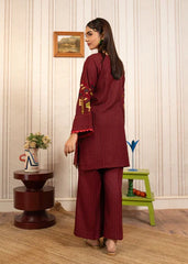 Kurta Set in Maroon by Hoorwani - URY7589