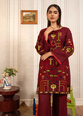 Kurta Set in Maroon by Hoorwani - URY7589