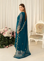 Kurta Set in Teal by Agha Jaan - YGX0746