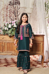 Gharara in Green by Fresh Birds - EFP5823 | Laam.pk