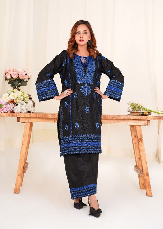 Kurta Set in Black by Damask Clothing Studio - RVD8929 | Laam.pk