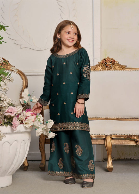 Kurta Set in Green by Fresh Birds - QBA4192 | Laam.pk
