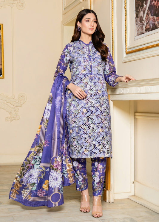 Kurta Set in Indigo by Sahibas By Mirza - URU7382 | Laam.pk