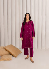 Kurta Set in Magenta by Mayal - IXC7169 | Laam.pk