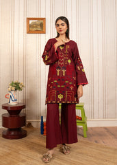 Kurta Set in Maroon by Hoorwani - URY7589 | Laam.pk