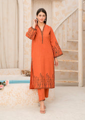 Kurta Set in Rust orange by Yolo Pret - LQR8635 | Laam.pk