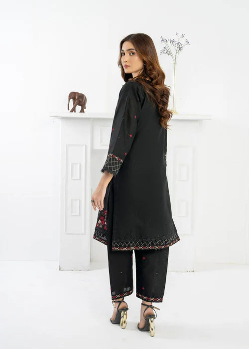 Kurta Set in Black by Momin Online - PPY6165