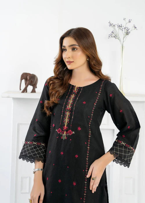Kurta Set in Black by Momin Online - PPY6165