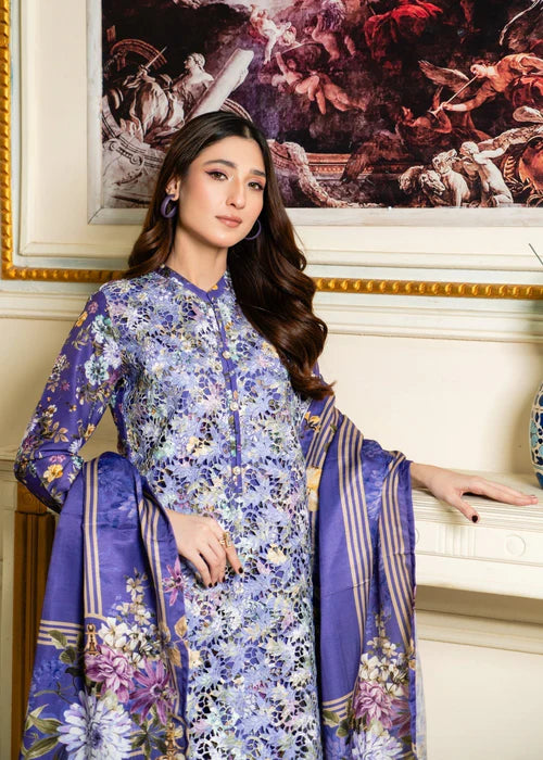 Kurta Set in Indigo by Sahibas By Mirza - URU7382